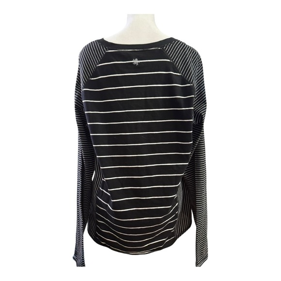 Women’s TEK GEAR DryTek Long Sleeve Black White Relaxed Fit XL - Picture 3 of 7